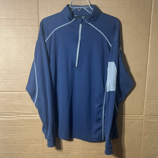 TGW men’s blue quarter zip sweatshirt